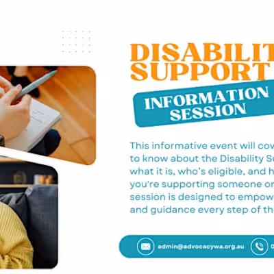 Advocacy WA – Disability Support Pension (Busselton & Margaret River)